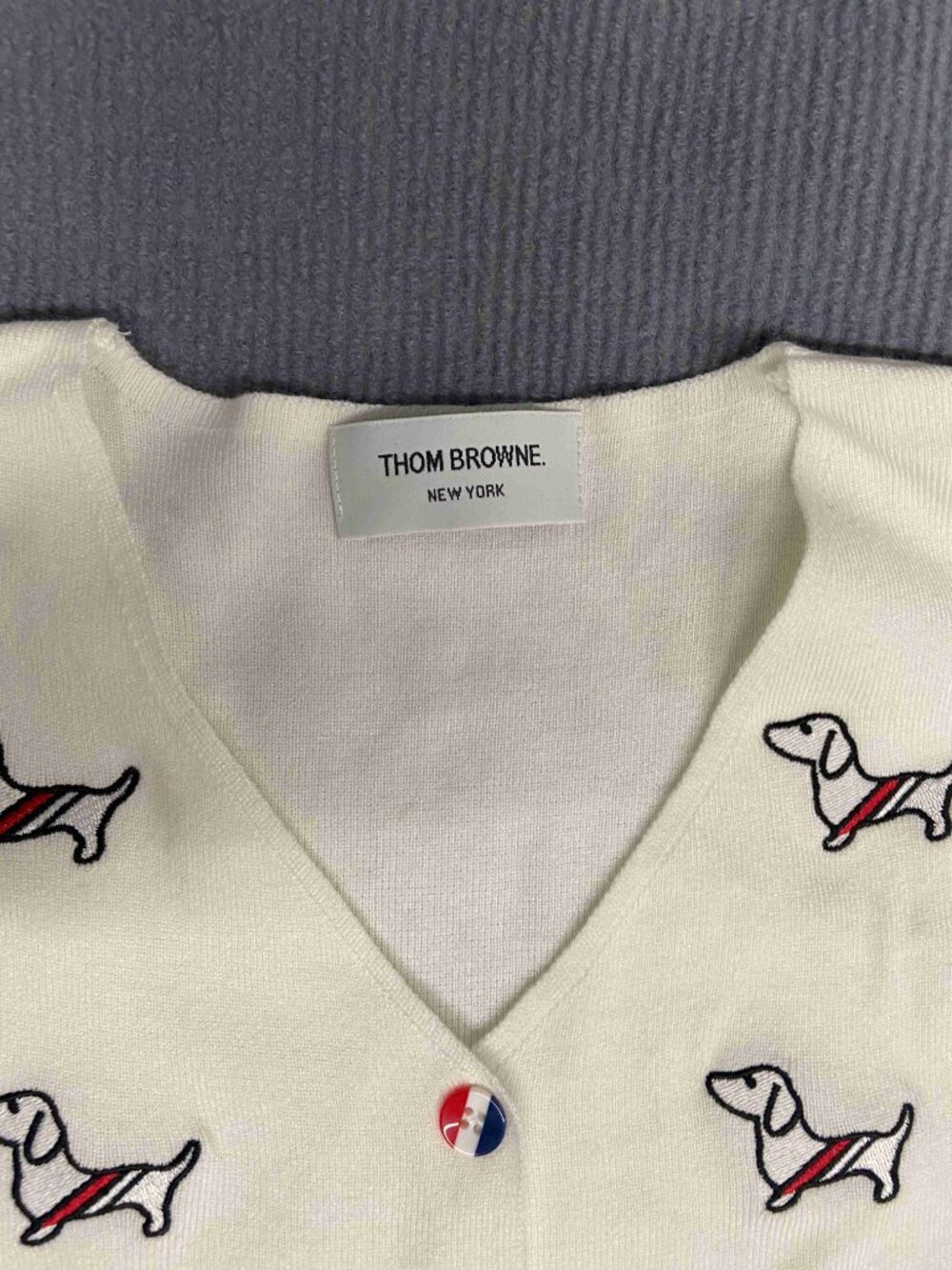 Thom Browne Women's Beige Cardigan Vest - Picture 3 of 6